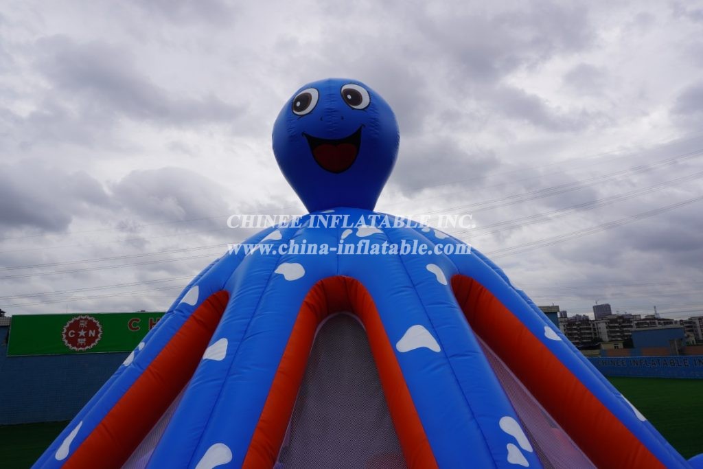 T2-2471 Octopus Inflatable Bounce House Jumping Castle Kids Playground