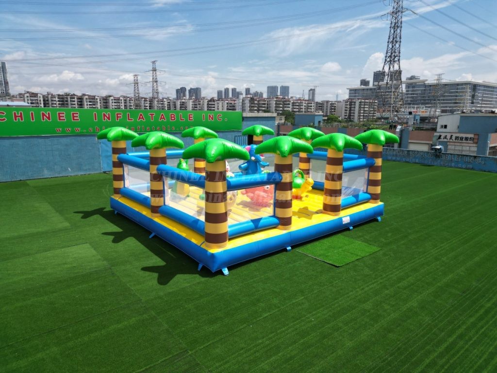 T6-504 Jungle Theme Inflatable Park