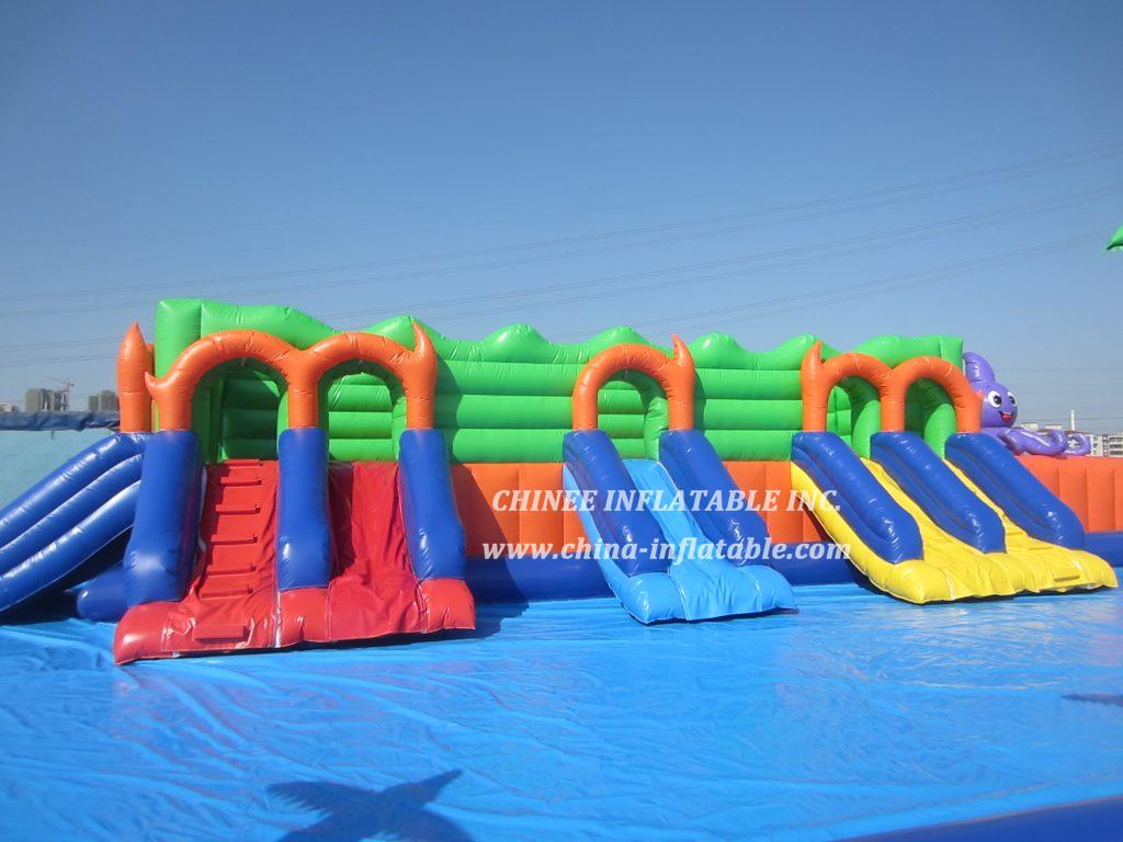 Pool3-001 Jungle Theme Inflatable Pool