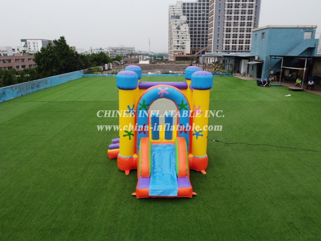 T5-004 Children’S Bouncy Castle With Slide Commercial Inflatable Combo