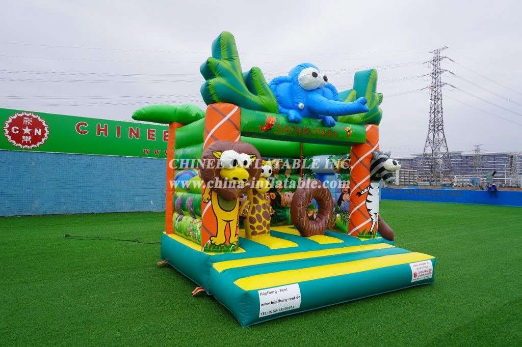 T2-005 Safari Park Animal Bouncer Jungle Combo