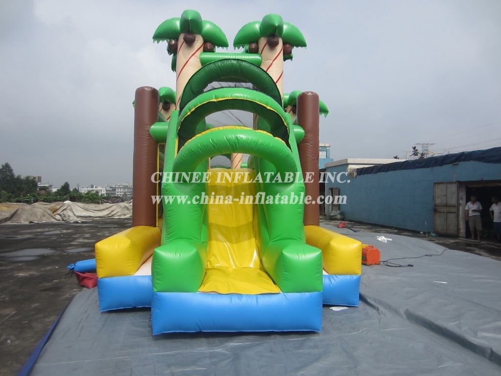 T7-511 Jungle Theme Inflatable Obstacles Courses