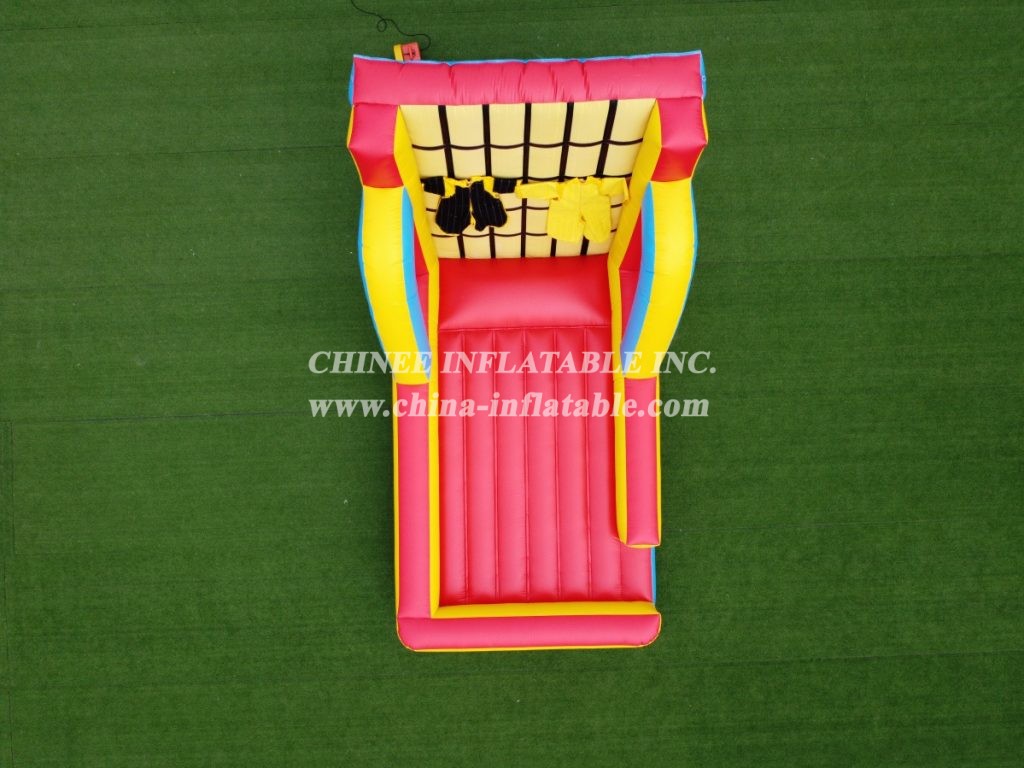 T11-1313 Commercial Outdoor Inflatable Game Inflatable Climbing Wall Sticky Wall With 2 Stick Suits