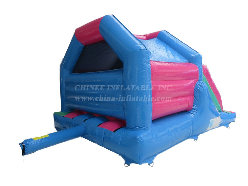 T2-4040 15X12Ft Blue Peppa Pig Front Slide Combi