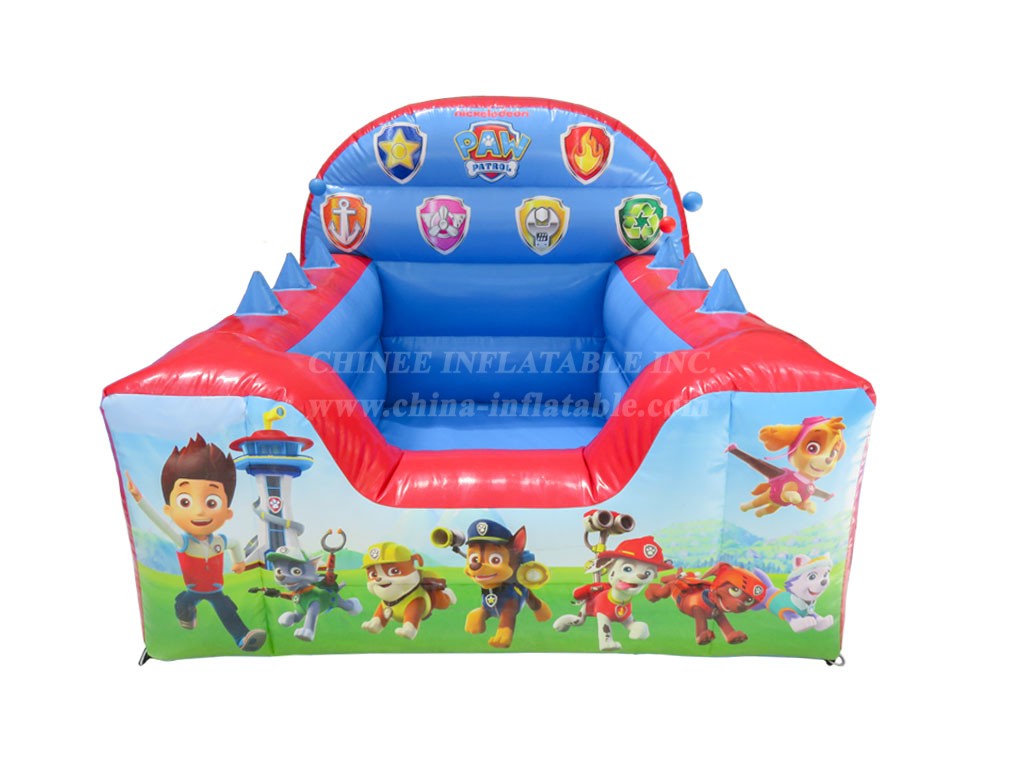 T2-4002 Paw Patrol High Back Inflatable Ball Pool