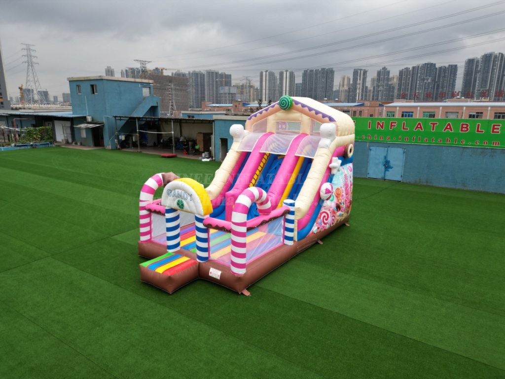 T2-4915 Candy Bouncy Castle Slide