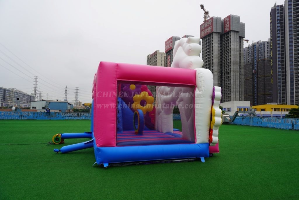 T2-4777 Unicorn Bouncy Castle With Slide