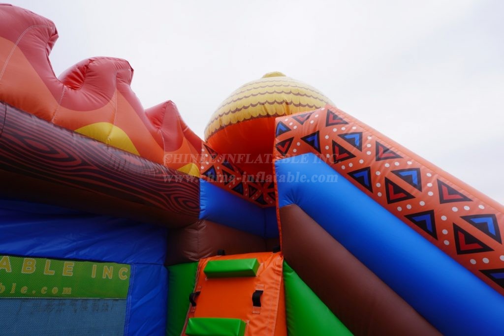 T2-4898 American Indian Bouncy Castle