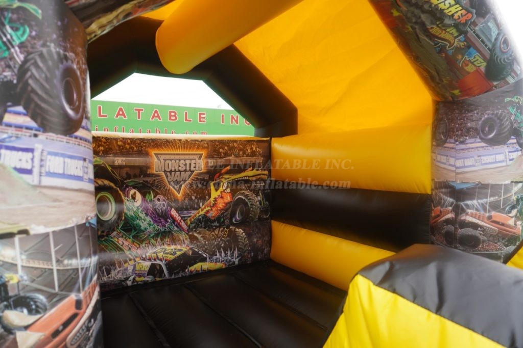 T2-1054E Monster Trucks Bounce House