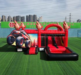 T2-4795C Monster Truck Themed Bounce Hou...