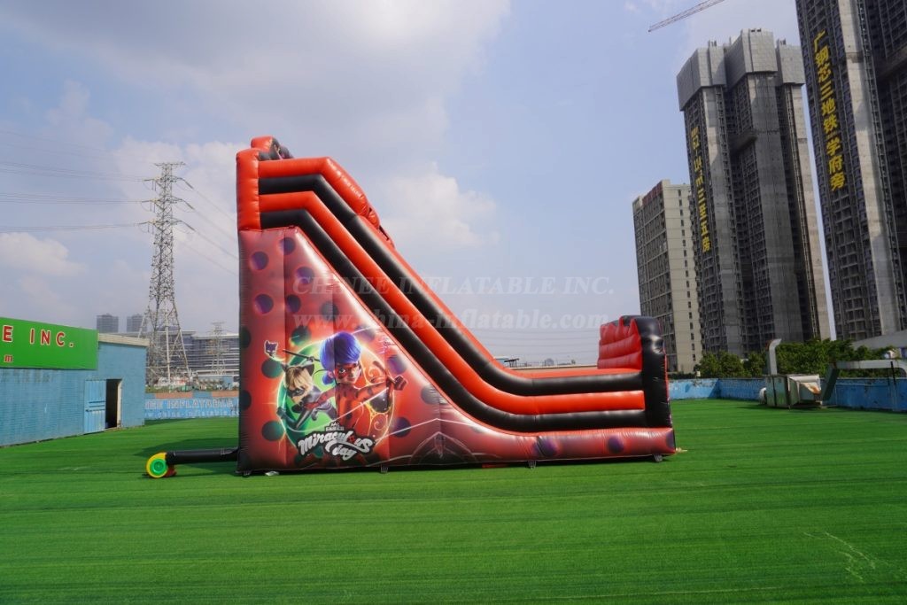 T8-6000C Miraculous Ladybug Themed Inflatable Slide