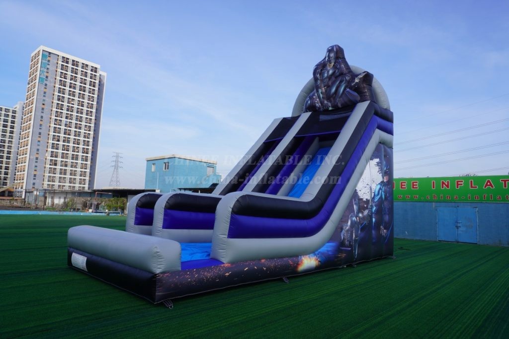 T8-3813A Batman theme inflatable slide