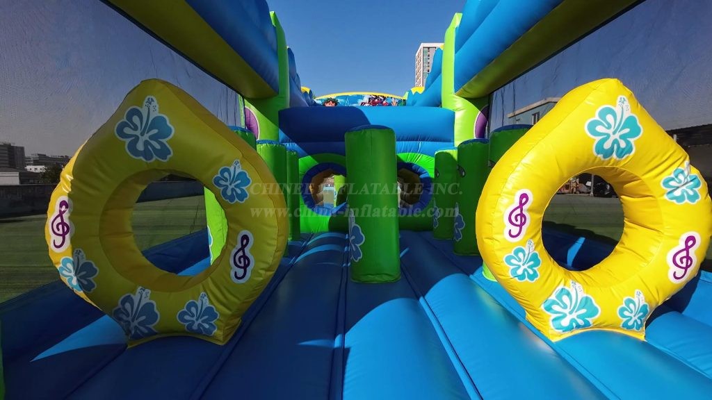 T7-2302 Lilo & Stitch Inflatable Obstacle Course