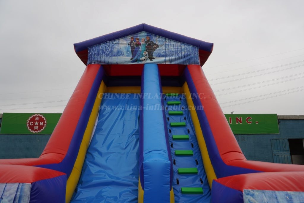 T8-1210B Frozen themed inflatable slide